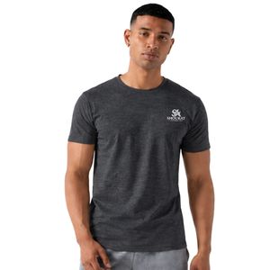 <b>Charcoal</b> Gray Men's Casual Crew Neck Top Short Sleeve Basic Tee Modern Everyday <b>Shirt</b> Minimal Clothing Custom Logo Apparel - Product Image 1