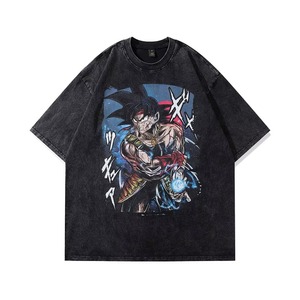 Camiseta Vintage Personalizada al por Mayor, Camiseta con Estampado DTG, Camiseta Oversize Harajuku para Hombre, Camiseta de Algodón para Parejas, Ropa Urbana Y2K para Hombre - Product Image 5