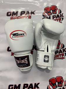 Guantes de Boxeo Blancos Twins para Muay Thai, Sparring, Entrenamiento, MMA y Kickboxing - Product Image 3