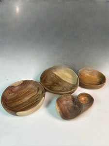 Ensemble de bols en bois de qualité supérieure, bols sculptés à la main pour la cuisine, la salle à manger, les salades, les soupes, le riz, les collations, écologiques, pour servir sur la table - Product Image 6