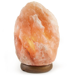 OEM Natural Himalayan Rock Salt Lamp With Wooden Base and <b>Dimmer</b> Switch for Decoration & Gift Grey Salt Lamp - Product Image 5