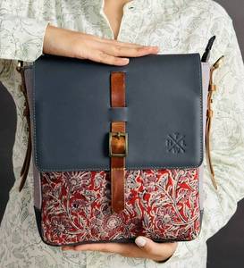 Genuine Leather Crossbody Bag Patterned Flap Shoulder Laptop BagLarge Capacity Lightweight Handbag for Travel Daily Use - Product Image 1