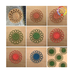 Rattan Placemat | Handwoven Round Design | Natural Tableware | Wholesale Charger <b>Plate</b> | Vietnam Factory - Product Image 4