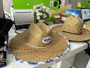 Sombrero Mexicano Unisex Bordado con Hierba Natural para Adultos, Venta al por Mayor, Stock a Granel para Compradores de Artículos de Playa, Fiestas, Verano y Viajes - Product Image 4