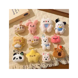 Porte-clés en peluche mignon, pendentif animal de dessin animé, jouet doux, ours, canard, lapin, grenouille, forme 3D, pour Pâques - Product Image 5