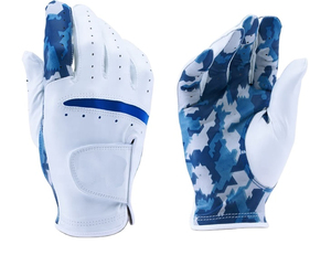 Adult Men's Golf <b>Gloves</b> With Customizable Logo Color Size Genuine Leather Breathable UV Protection Sports Golf <b>Gloves</b> For Men - Product Image 3