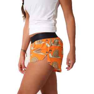 Short de course pour femme haute performance avec découpes géométriques modernes, zones respirantes et système d'évaporation amélioré - Product Image 4