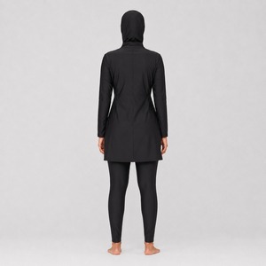 Maillot de bain islamique modeste, nouveau style, grande taille, écologique, imperméable, respirant, en Spandex/Polyester, ensemble Burkini très modeste - Product Image 6