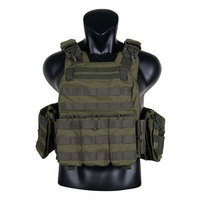 H Win Tactical Molle Plate Carrier Chaleco de armadura de liberación rápida con equipo de seguridad Chalecos Tactico de liberación rápida