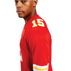 Camiseta de fútbol americano de malla para hombre, estilo oversize Y2K, ropa deportiva, uniforme de equipo personalizado, producción a granel, proveedor OEM ODM - Product Image 6