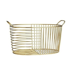 Circle Shape <b>Basket</b> Customized Designed Metal <b>Basket</b> With Handle Multi Purpose Neatening Organizer Fruit <b>Basket</b> - Product Image 2