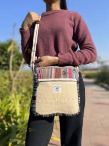 Sac bandoulière tendance en jute pour femmes, fibre naturelle, écologique, sac décontracté - Product Image 6