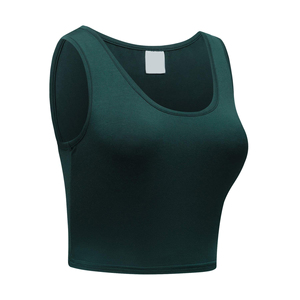 Custom Made Women Crop <b>Top</b> <b>Stitched</b> Personalized Casual Wear Anti Wrinkle Breathable Comfortable Women Crop <b>Top</b> For Adults - Product Image 2
