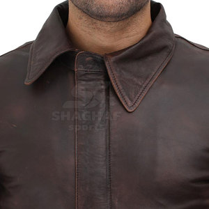 Chaqueta de cuero transpirable para hombre, cálida para invierno, informal, a precio razonable. - Product Image 5