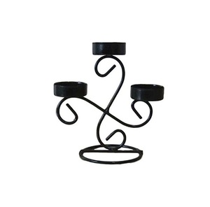 Lanterne à bougie en fer doré de style vintage de luxe avec corps en verre transparent pour la décoration rustique moderne de la maison - Product Image 3