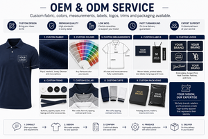 Chemises pour hommes à manches courtes en polyester/coton, respirantes, douces, anti-rides, avec logo brodé personnalisé, prix d'usine, ODM - Product Image 3