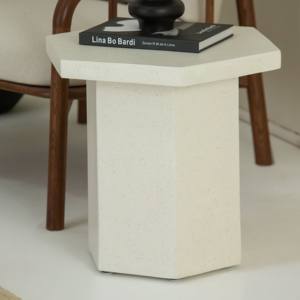 Mesa Auxiliar de Microconcreto Vandana Sierra Orion, Diseño de Muebles Modernos y Minimalistas - Product Image 1