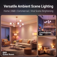 Ampoule LED intelligente Tuya IoT Wifi 9W/12W A60/A70 RGB CCT Dimmable Culot E27 B22 en plastique recouvert d'aluminium Économie d'énergie pour usage résidentiel