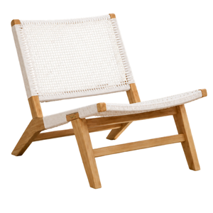 Sillas de Restaurante Modernas y Elegantes Hechas de Madera de Teca Sólida Combinada con Cordón Resistente, Aptas para Uso en Interiores y Exteriores - Product Image 5