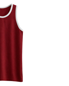 Custom Red <b>Men</b> Tank Top Cotton Sleeveless Vest O Neck Summer Gym Workout Casual Plain <b>Singlet</b> OEM Manufacturer Supplier - Product Image 4