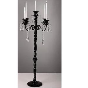 Gold Finished Metal Candelabra for Table <b>Top</b> Home Decoration Metal Candelabra at Affordable Price - Product Image 2