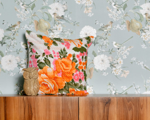 Cotton Fabric Kantha Bohemian Style Eco-Friendly Reversible Cushion <b>Pillow</b> Cover Wholesale Less Expensive Vintage Handmade - Product Image 1