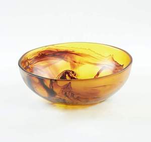 Bol de service en résine fait main, élégant et décoratif, en résine époxy de qualité supérieure, artisanal, pour la décoration intérieure, modèle peint à la main, traditionnel - Product Image 2