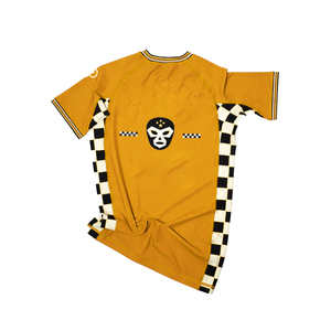 Camiseta Deportiva Pro Gear para Hombre, Artes Marciales Mixtas, Diseño a Cuadros Amarillos, Secado Rápido, Corte Regular, Logotipo Estampado en la Parte Delantera - Product Image 2