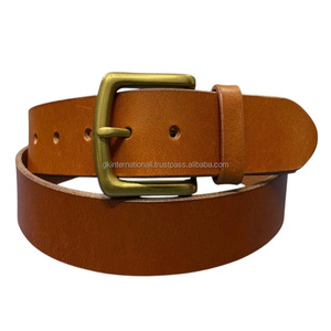Ceintures de luxe pour hommes en cuir de vachette véritable avec boucle en alliage, ceintures et accessoires unisexes tendance - Product Image 4