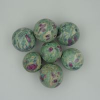 Sphère de cristal en fuchsite rubis naturel, pierre de guérison, Reiki, méditation, énergie, décoration, artisanat traditionnel, Feng Shui, Chakralume