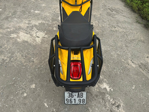 Kit de barre de protection et de porte-bagages en acier noir mat pour scooter électrique M-Biker VinFast Motio, accessoires pour moto - Product Image 3