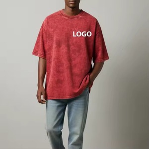 T-shirt décontracté pour hommes à manches longues double couche, délavé à l'acide, personnalisé par les fabricants - Product Image 4