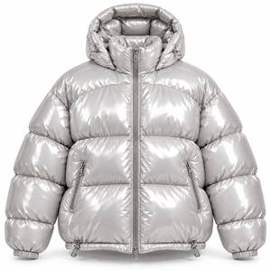 Hooded Puffer Jacket <b>Men</b> Women <b>Thermal</b> Winter Coat Windproof Water Resistant Outerwear - Product Image 1