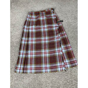 Jupe écossaise traditionnelle pour femme, robe en laine à carreaux rouges et verts, tartan Stewart, kilt sur mesure pour femme 2026 - Product Image 2
