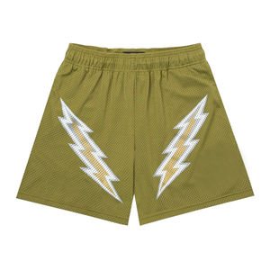 Pantalones Cortos Deportivos de Verano para Hombre, Más Vendidos, Personalizados, Impermeables, de Malla, con Patrón Liso, Nuevo Lanzamiento, Talla Grande, Cierre con Cordón - Product Image 6