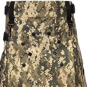 Kilt écossais camouflage pour homme, en coton des Highlands, avec poches à rabat, 100% coton - Product Image 5
