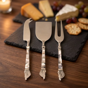 Ensemble de coupe-fromages en acier inoxydable de qualité supérieure, accessoires de service, lavable au lave-vaisselle, respectueux de l'environnement - pour restaurants, mariages, usage domestique - Product Image 4