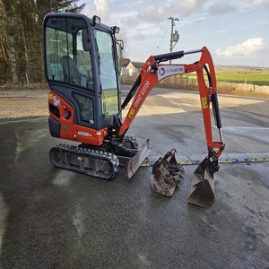 Miniexcavadora Kubota KX018-4 sobre orugas, unidad usada más vendida, precio económico, con caja de cambios, bomba, motor y rodamientos. - Product Image 1