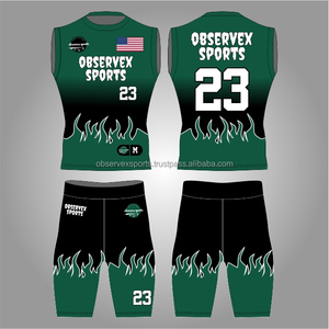 Uniformes de fútbol americano 7v7 sublimados por sublimación, uniformes de compresión personalizados con nombre del jugador, camiseta de compresión 7 contra 7. - Product Image 1