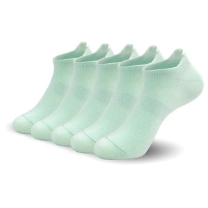 Chaussettes de sport respirantes pour femmes en coton et fibre de bambou, avec logo personnalisé, antibactériennes, séchage rapide, chaussettes décontractées avec logo intégré - Product Image 5