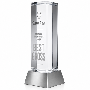 High Quality Golf <b>Trophy</b> Luxury <b>Trophy</b> Premium Crystal Award <b>Trophy</b> Executive Recognition Award Custom Engraved Crystal Metal - Product Image 2
