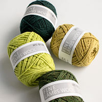 Fil à tricoter YARNA en laine d'agneau fine (45g) – Écologique, raffiné, coloré, léger et doux, idéal pour débutants et projets DIY