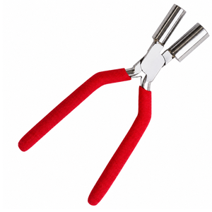 Pince à former des anneaux multi-barils professionnelle, manche rouge, outil de fabrication de bijoux, acier inoxydable, pour la création de boucles, anneaux et pendentifs - Product Image 4