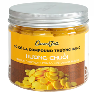 Fabrication sous Marque Blanche Personnalisée de Chocolat Composé HALAL, Chocolat Banane, Boutons de Chocolat Solides, Fournisseur Exportateur de Biscuits et Produits de Boulangerie au Cacao - Product Image 1
