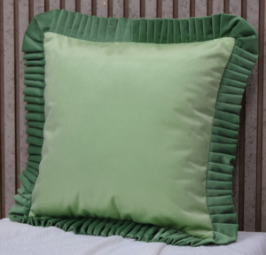 Soft Premium Velvet Ruffle Cushion Cover Decorative <b>Pillow</b> Case Modern Sofa Bed <b>Decor</b> Wholesale Supplier Hot Selling Cushion - Product Image 3