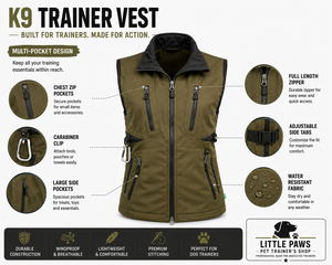Professional <b>Working</b> Dog Handler Vest with Functional Storage Compartments - Product Image 1