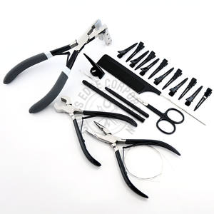 Outil de coiffure en acier inoxydable micro Link pince à sertir 3 barils ciseaux coupe fil clips sectionnement Vente en gros - Product Image 1