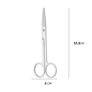 กรรไกรตัดผ้าพันแผลสแตนเลส Med Innovations ปลายทู่ ดีไซน์ตรงเพื่อการดูแลบาดแผลอย่างปลอดภัย ใช้สำหรับการแพทย์และการผ่าตัด - Product Image 3