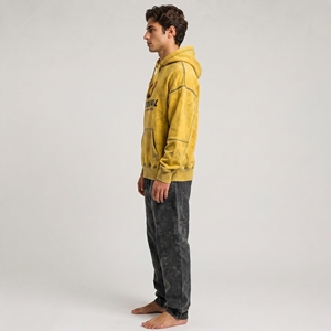 Men Vintage Wash Hoodie Casual Oversized Pullover Soft <b>Fabric</b> <b>Retro</b> Style Streetwear Sweatshirt Comfortable Fit - Product Image 6