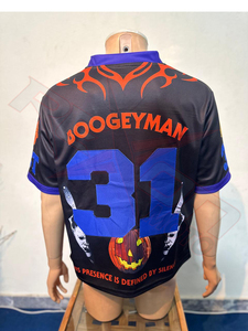 Maillot de football sublimé Haddonfield Michael Myers à col en V unisexe, manches courtes, maille respirante, écologique, séchage rapide, sport - Product Image 5